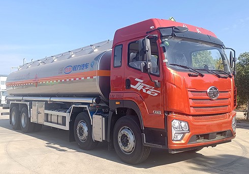 解放JK6前四后八鋁合金油罐車_程力牌CL5320GYYLBWN型鋁合金運(yùn)油車